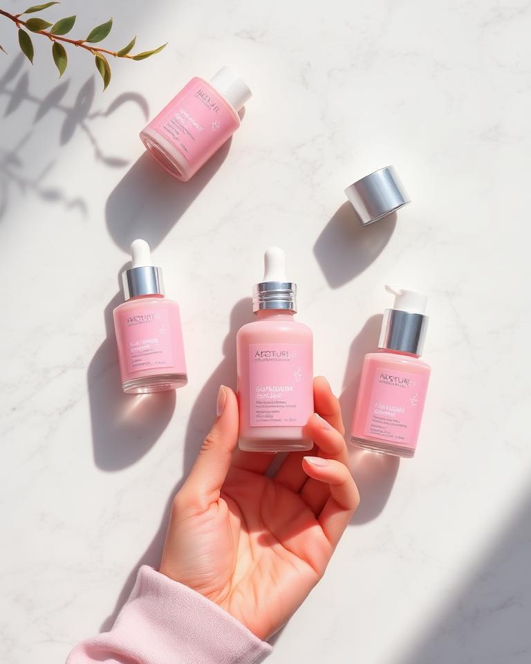 Glow serum routine
